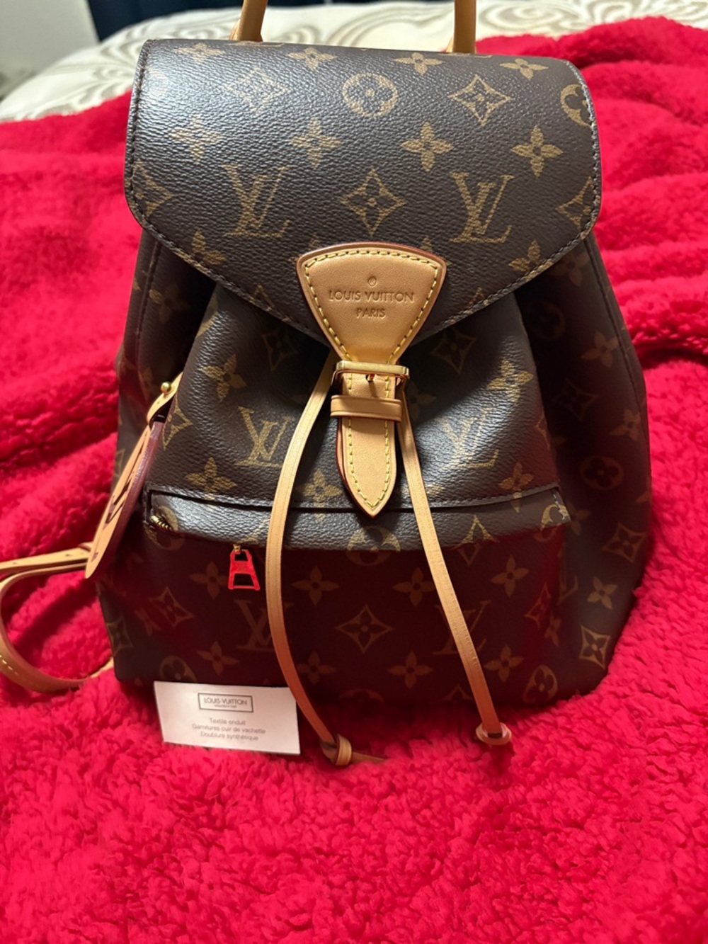 Louis Vuitton Monogram Canvas Backpack with Vachetta Trim